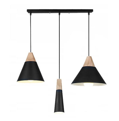 Lampa sufitowa wisząca SCANDI CP czarna metalowa