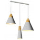 Lampa sufitowa wisząca SCANDI CP szara metalowa
