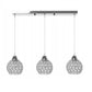 Lampa sufitowa kryształ APP715 srebrna glamour