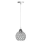Lampa sufitowa kryształ APP714 srebrna glamour
