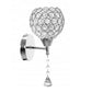 Lampa kinkiet kryształ APP716 srebrna glamour