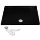 Brodzik REA SAVOY 80x100 czarny prysznicowy 6 cm syfon