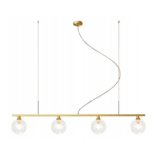 Lampa APP675 sufitowa wisząca złota szklane kule 4