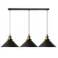Lampa PORTO APP017 czarna sufitowa żyrandol loft