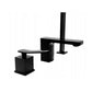 Bateria SONIC czarna wannowa 3-otworowa nawannowa