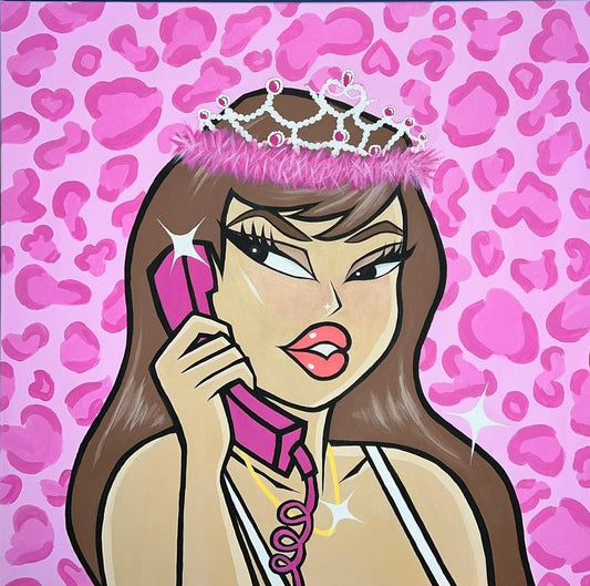 Obraz 60x60 "Money’s calling" Handmade