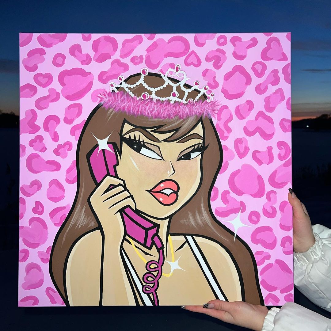 Obraz 60x60 "Money’s calling" Handmade