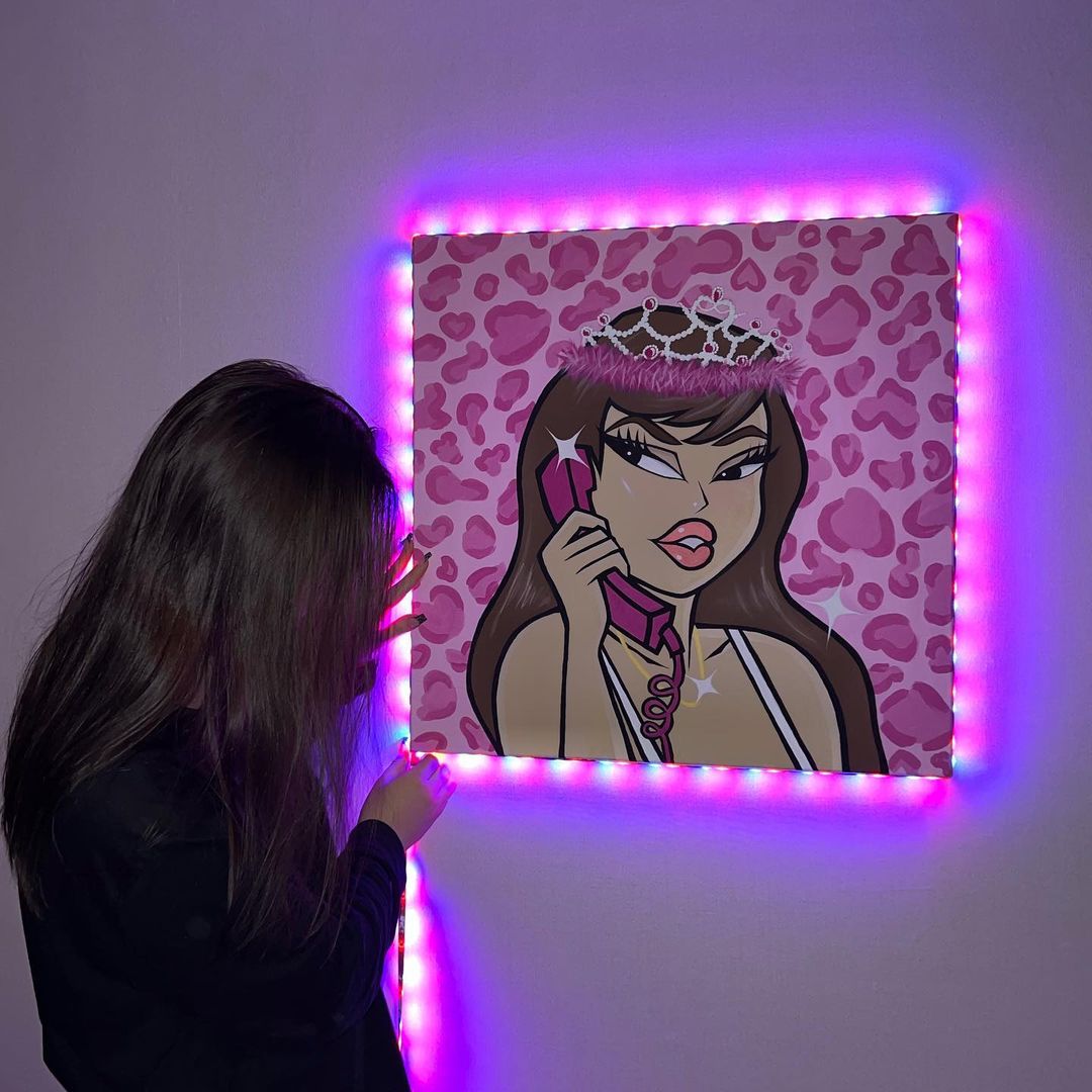 Obraz 60x60 "Money’s calling" Handmade