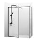 Kabina REA BLER 70x180 prysznicowa czarna Walk-in 8 mm