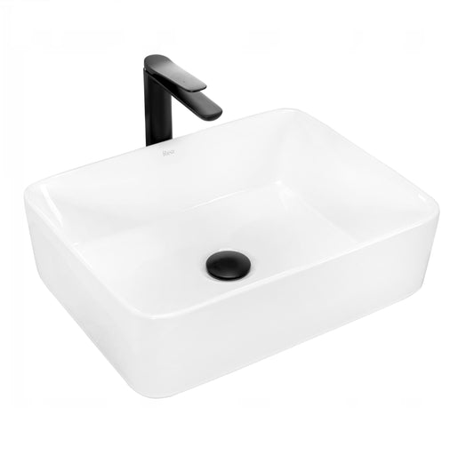 Umywalka ANITA 48 biała ceramiczna nablatowa