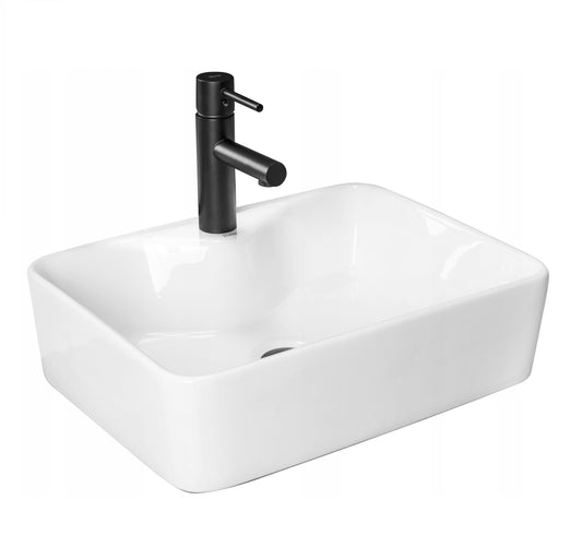 Umywalka KELLY biała ceramiczna nablatowa Rea