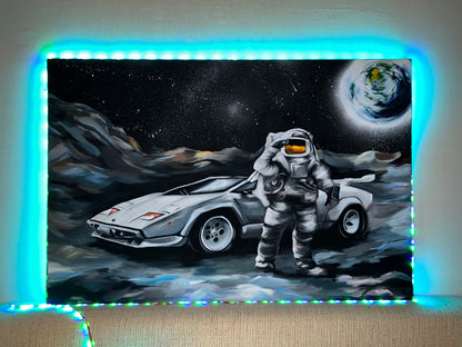 Obraz 120x80 "Do gwiazd i nigdy z powrotem..." HANDMADE