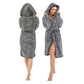 Szlafrok FLUFFY szary L XL damski miękki ciepły